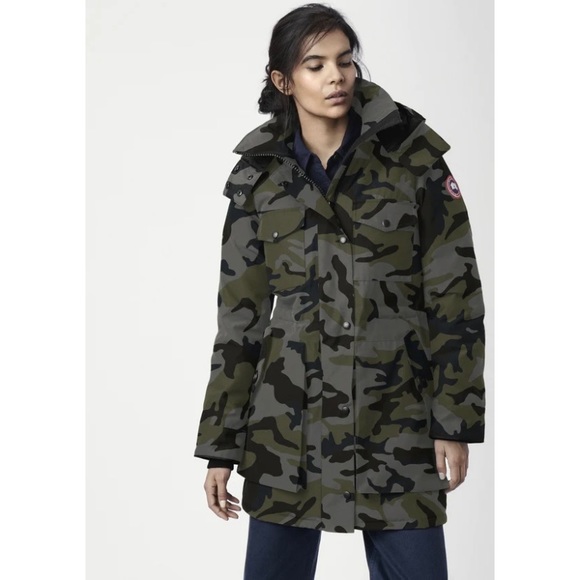 NWT Authentic Canada Goose Gabriola Camouflage Parka Overcoat w/ Back St… - Picture 2 of 6